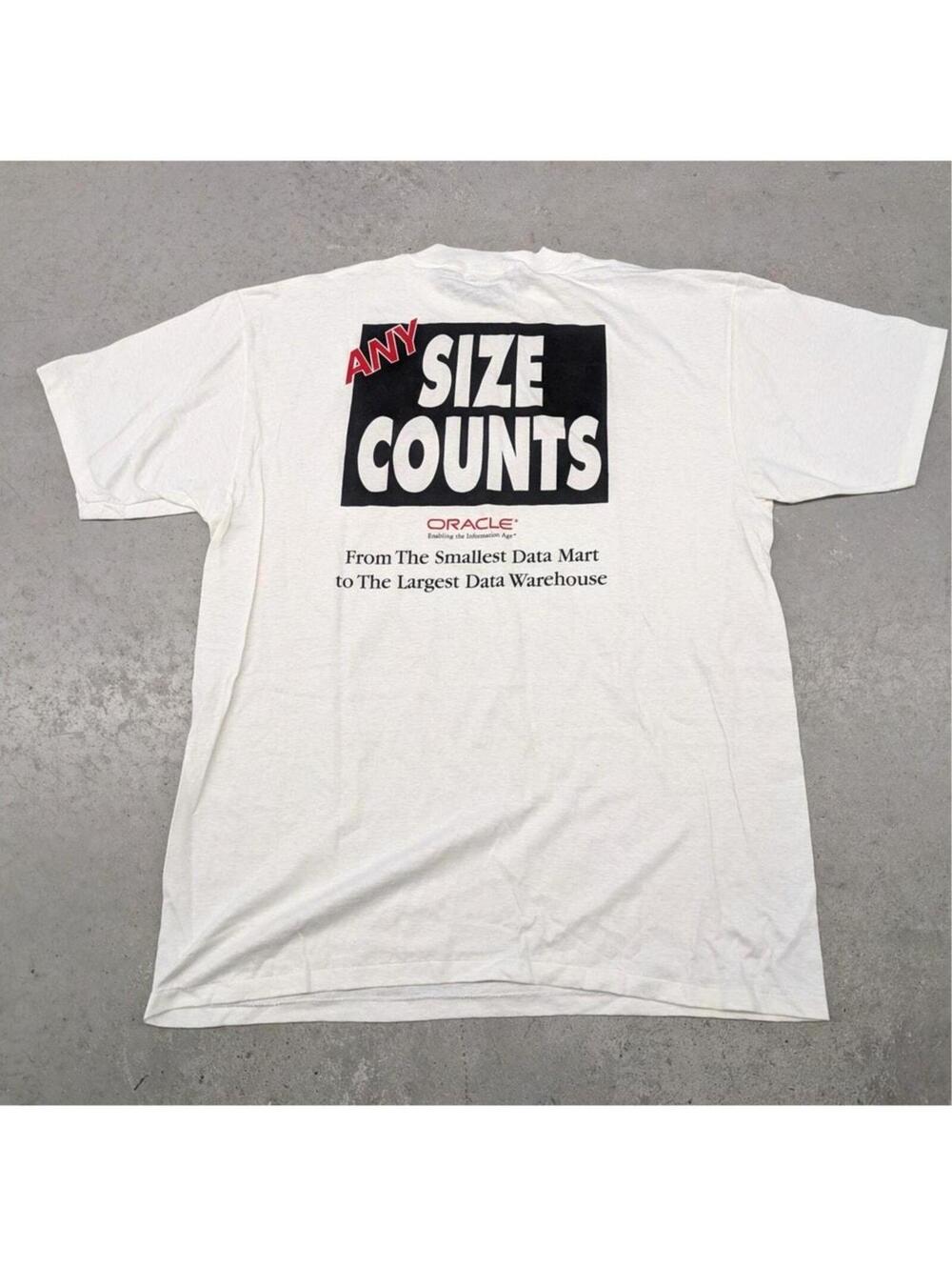 Vintage Oracle Data Mart Any Size Counts t-shirt